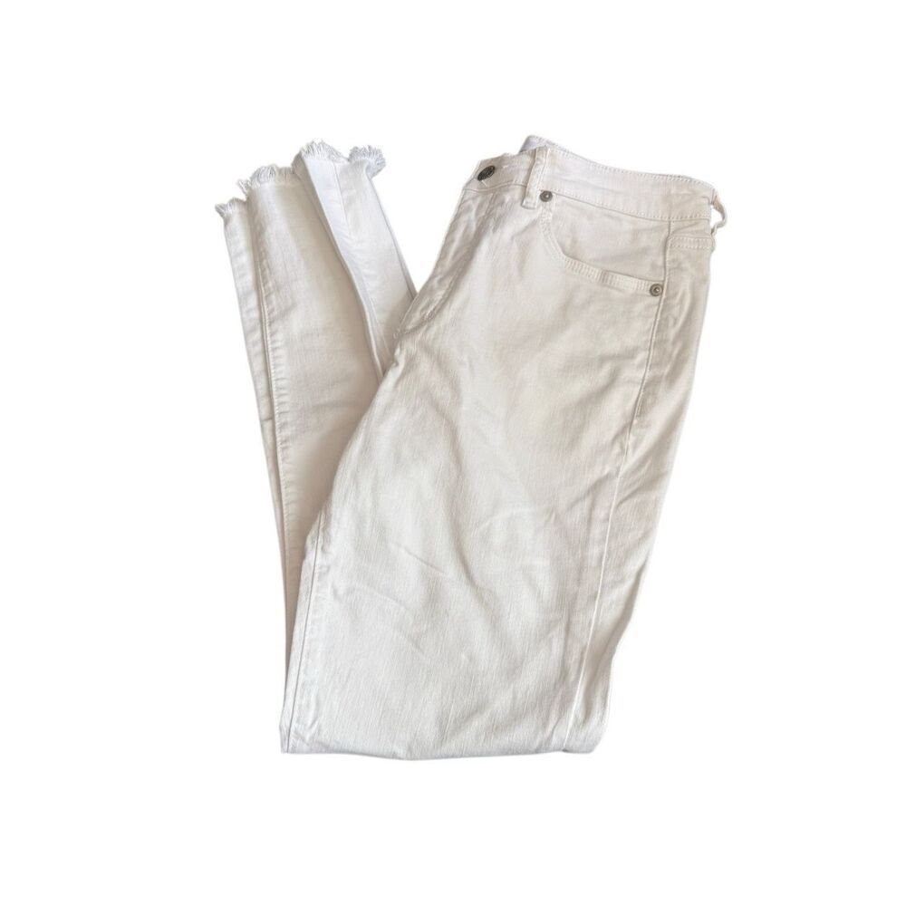 LOFT White Skinny Jeans- Size 6